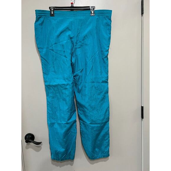 Le Coq Sportif Unisex Collectible Vtg Teal Athletic Golf Pants Retro Style Sz M - Picture 2 of 6